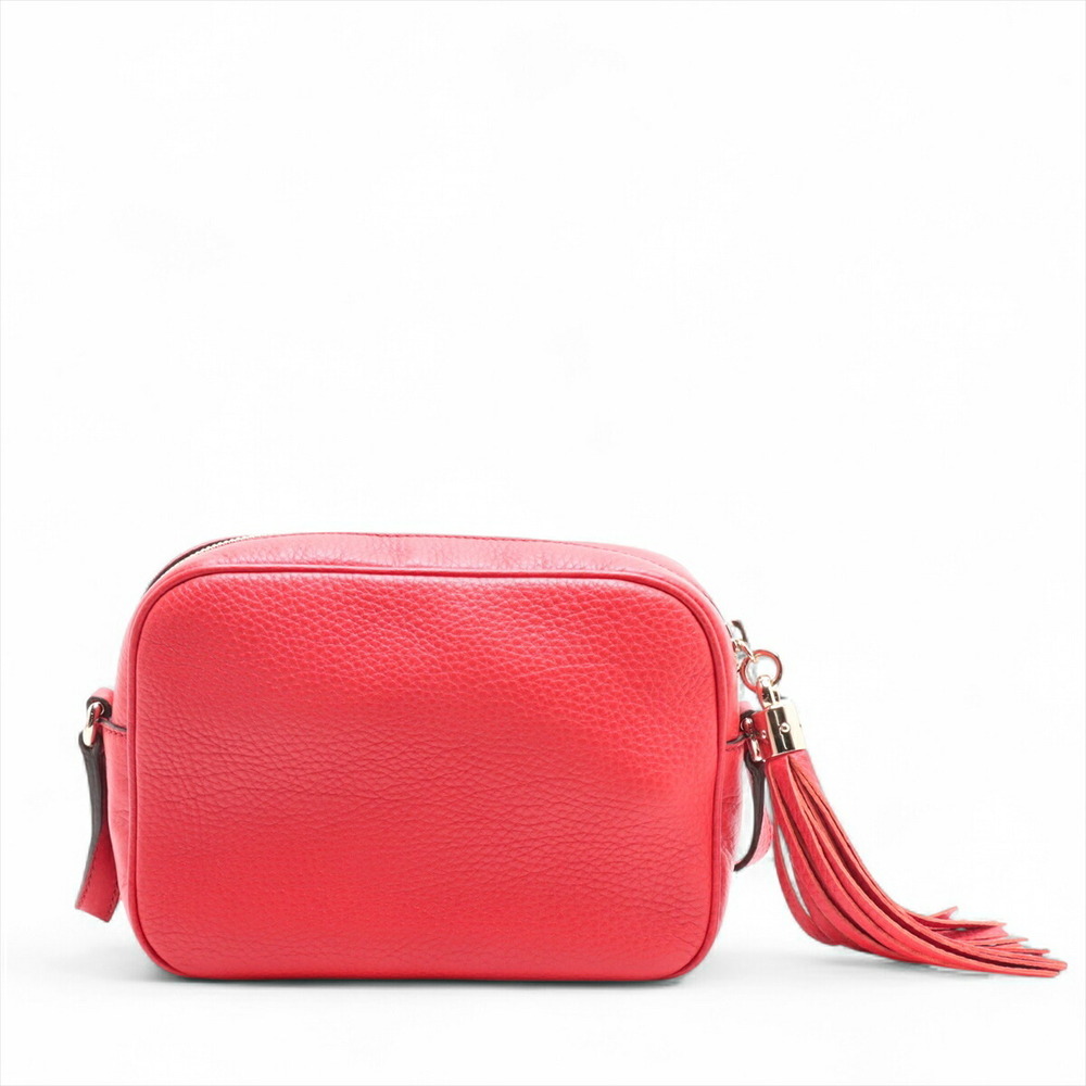 Gucci Leather Soho Red Bag Shoulder